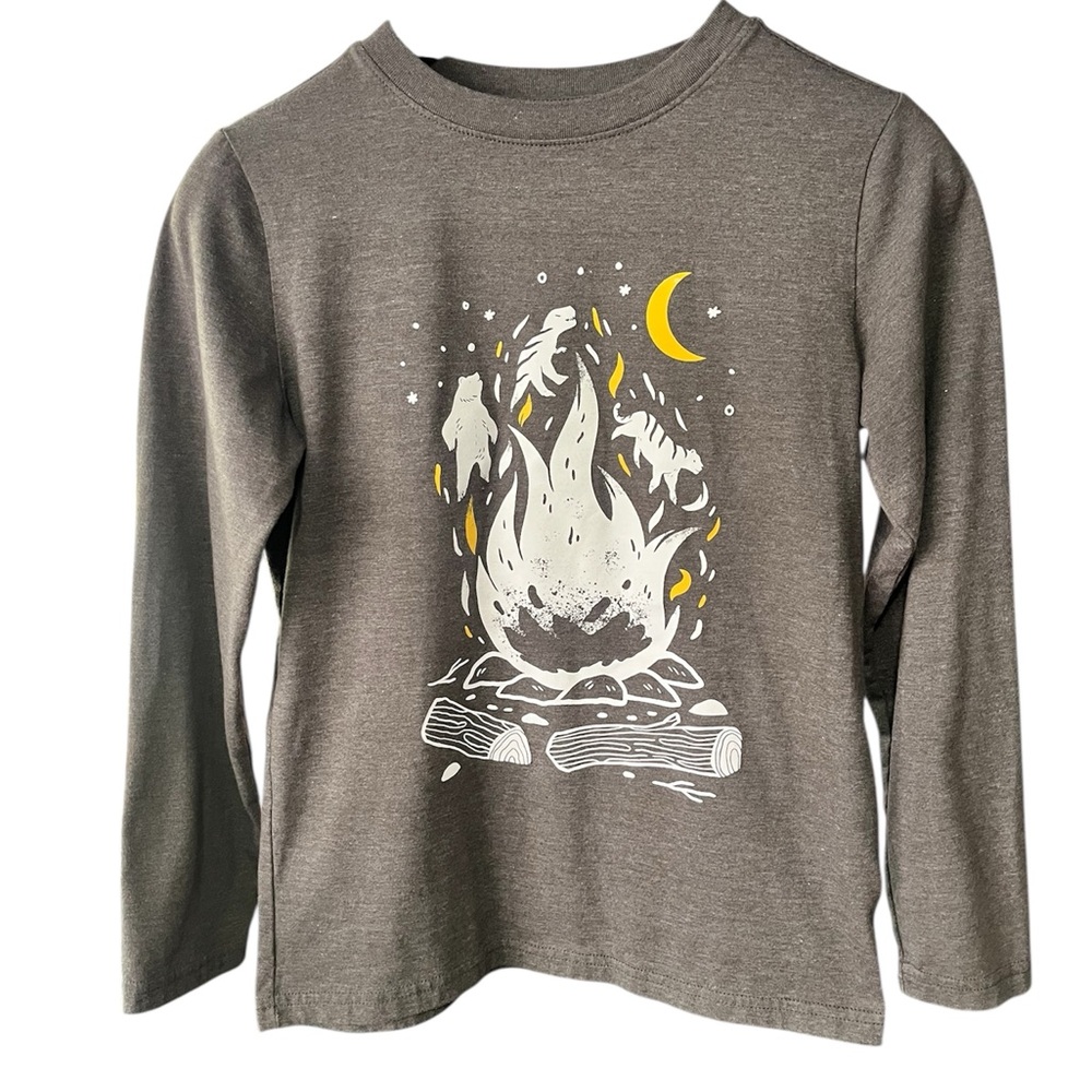 Cat & Jack Campfire Graphic Long Sleeve Shirt